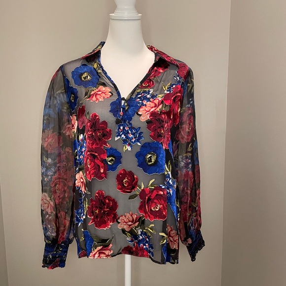 WHBM Sheer Blouse, NWOT - Picture 1 of 4